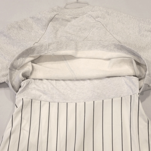 3.1 PHILLIP LIM PATCHED SWEATSHIRT COMBO DRESS - Picture 13 of 15